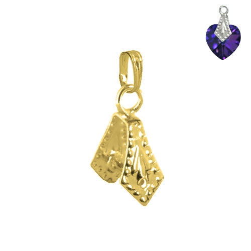 Belière pour pendentif métal finition doré 10mm (2)