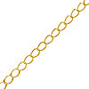 Chaine 2.5x5mm métal finition doré (1m)