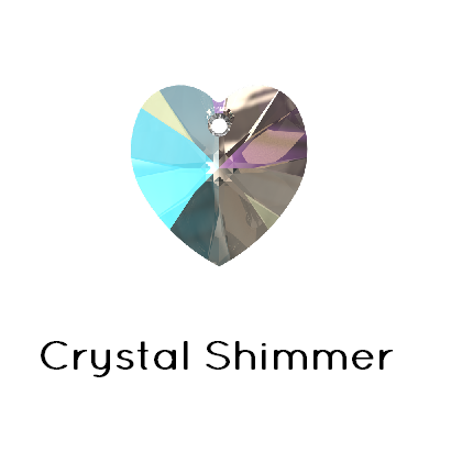 Kaufen Sie Perlen in der Schweiz Swarovski 6228 Xilion Heart Pendant Crystal Shimmer 10,3x10 mm (1)