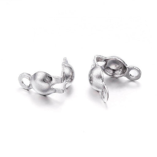 Kaufen Sie Perlen in der Schweiz Knoten aus Edelstahl, 5x3mm (4)