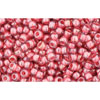 Kaufen Sie Perlen in der Schweiz cc291 - Toho rocailles perlen 11/0 transparent lustered rose/mauve lined (10g)