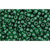 cc939 - perles de rocaille Toho 11/0 transparent green emerald (10g)
