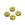 Grossiste en Perles en verre de Bohême fleur jaune et picasso 10mm (4)