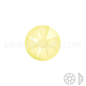 Strass à coller Swarovski 2088 flat back crystal powder yellow ss16-3.9mm (60)