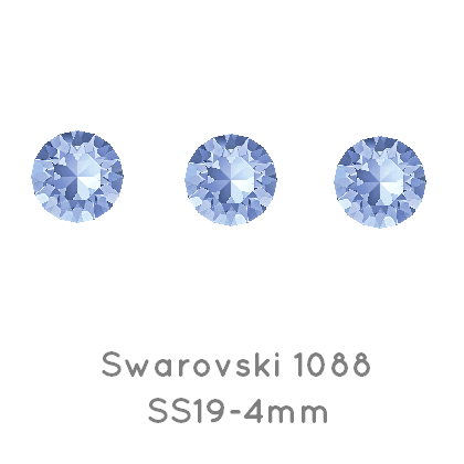 Kaufen Sie Perlen in der Schweiz Swarovski 1088 xirius chaton Light Sapphire F 4mm -SS19 (10)