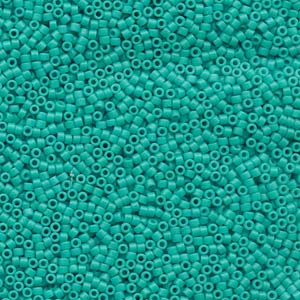 Kaufen Sie Perlen in der Schweiz DB793 -11/0 delica bead opaque MATTE TURQUOISE- 1,6mm - Hole : 0,8mm (5gr)