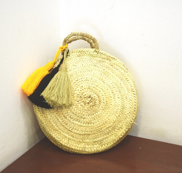 Sac marocain panier grand modèle Rond 40x40cm (1)