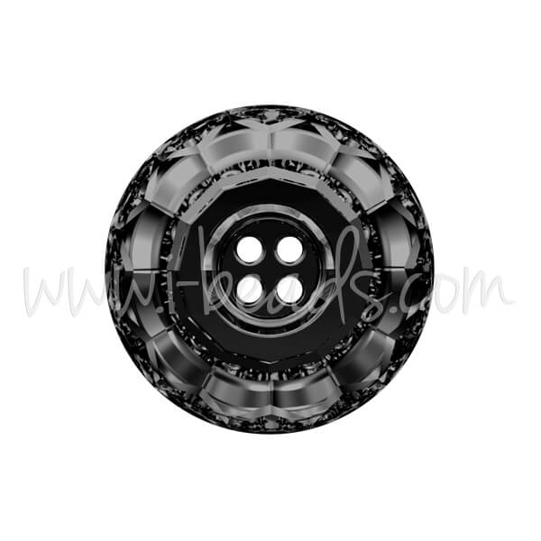 Bouton Swarovski 3008 jet hematite 12mm (1)