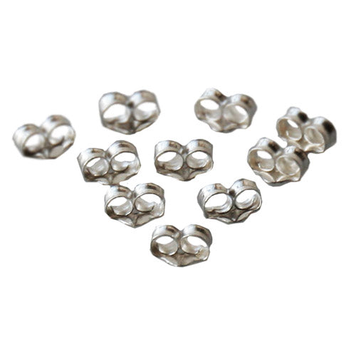 Kaufen Sie Perlen in der Schweiz Ohrstecker-Verschlüsse Sterling Silber 5.5x4mm (10)