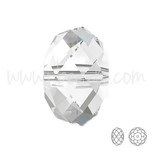 Perles briolette Swarovski 5040 crystal 6mm (10)