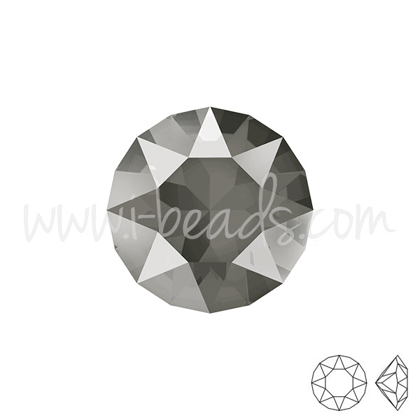 Swarovski 1088 xirius chaton crystal dark grey 6mm-SS29 (6)