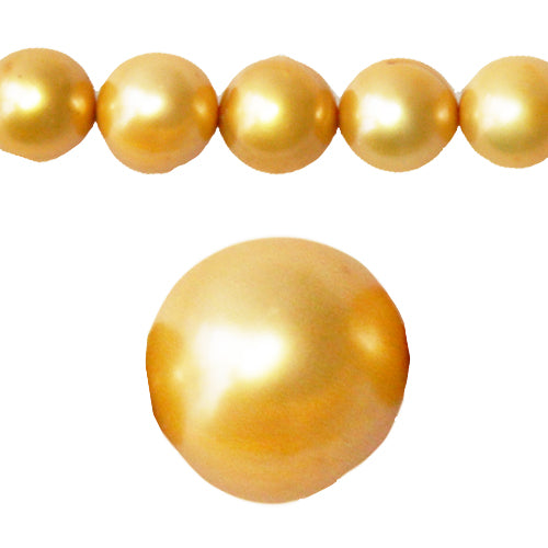 Kaufen Sie Perlen in der Schweiz Süßwasser perlenstrang kartoffelform gold 6mm (1)