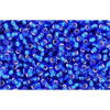 cc28 - perles de rocaille Toho 15/0 silver lined cobalt(5g)