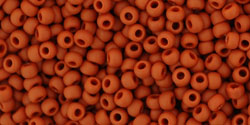 Kaufen Sie Perlen in der Schweiz cc46LF - Toho beads 15/0 round Opaque frosted Terra Cotta (5gr)