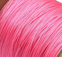 cordon nylon tressé - 0.4mm- rose violet -(vente par 3m)