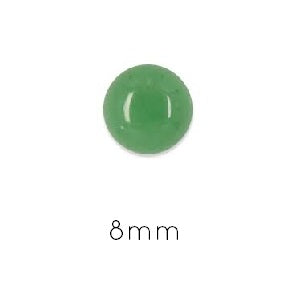 Cabochon rond Aventurine Vert 8mm (1)