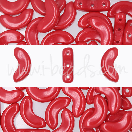 Kaufen Sie Perlen in der Schweiz Arcos par Puca 5x10mm opaque coral red (10g)