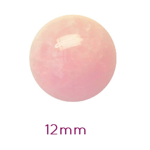 Cabochon rond quartz rose 12mm (1)