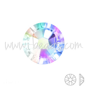 Strass à coller Swarovski 2088 flat back crystal ab ss16-3 9mm (60)