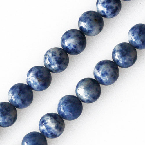 Perles rondes sodalite du bresil 8mm sur fil (1)