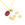Perlen Einzelhandel Medaille aus Messing vergoldet geämmert 8mm (5)