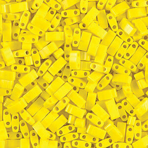 Achat ccTLH404 -Miyuki HALF tila perles Opaque Yellow 5x2.5mm (35 perles)