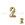 Perlengroßhändler in der Schweiz Zahlenperle Nummer 2 vergoldet 7x6mm (1)