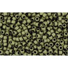 cc617 - perles de rocaille Toho 15/0 matt colour dark olive (5g)