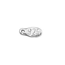 Medaillon gravé 925 en argent 925 6x3mm (5)