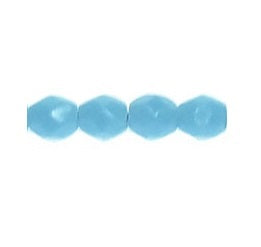 Glasschliffperlen BLUE TURQUOISE 3mm (30)