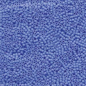 DB1588 -11/0 opaque MATTE Cyan Blue - 1,6mm - Hole : 0,8mm (5gr)