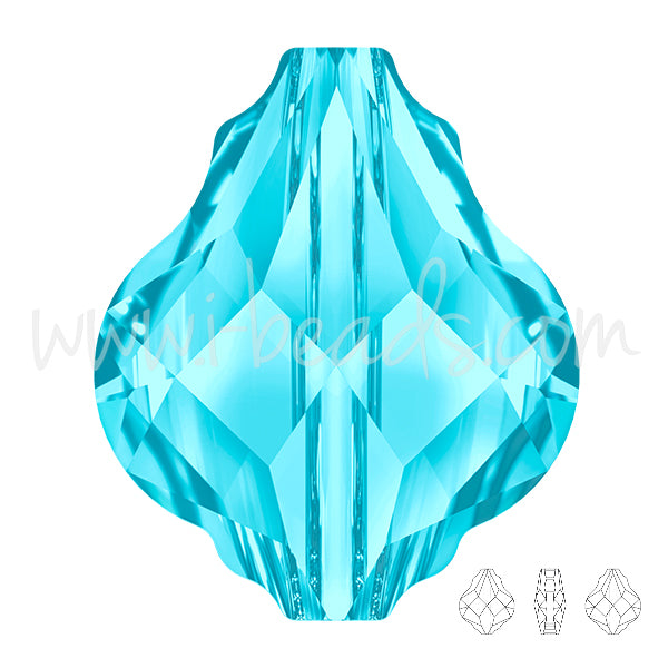 Perle Swarovski 5058 Baroque aquamarine 14mm (1)