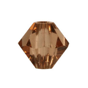 Achat Perles Swarovski 5328 xilion bicone light smoked topaz 6mm (10)