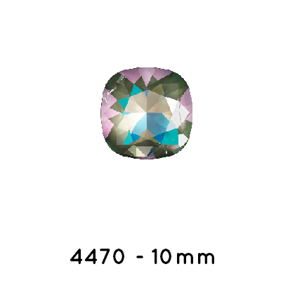 Kaufen Sie Perlen in der Schweiz Swarovski 4470 Cushion Square Crystal Army Green Delite-10mm (1)