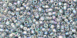 Kaufen Sie Perlen in der Schweiz cc176 - Toho treasure perlen 11/0 Trans Rainbow Black Diamond (5g)