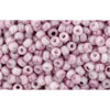 Kaufen Sie Perlen in der Schweiz cc1200 - Toho rocailles perlen 11/0 marbled opaque white/pink (10g)