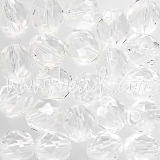 Perles facettes de bohème crystal 8mm (25)