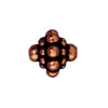 Perle toupie métal cuivré vieilli 9mm (1)