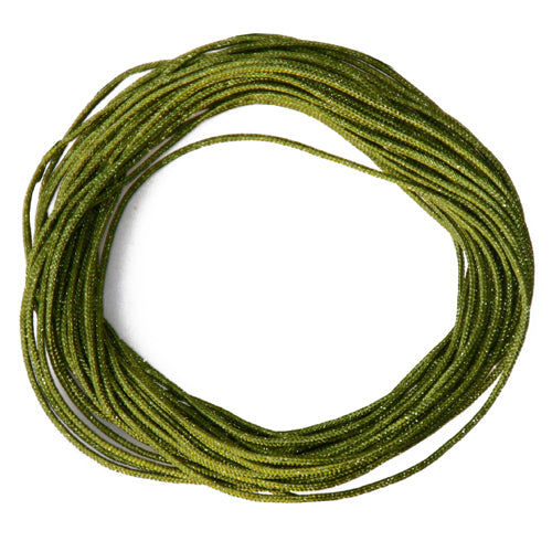 Kaufen Sie Perlen in der Schweiz Satinschnur olive 0.7mm, 5m (1)