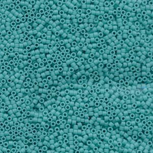 Kaufen Sie Perlen in der Schweiz DB759 -11/0 delica bead opaque MATTE TURQUOISE- 1,6mm - Hole : 0,8mm (5gr)