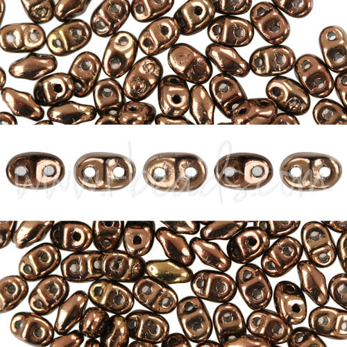 MiniDuo Perlen 2.5x4mm dark bronze (10g)