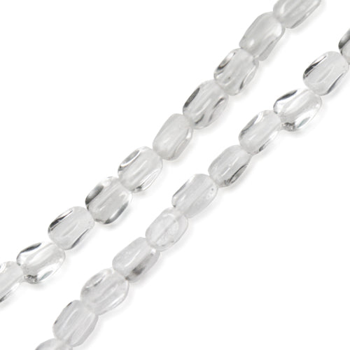 Kaufen Sie Perlen in der Schweiz Kristallquarzperle nugget 4x6mm strang (1)
