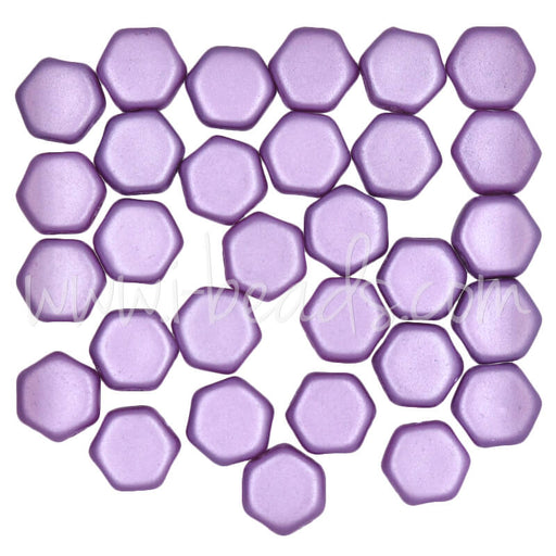 Kaufen Sie Perlen in der Schweiz Honeycomb Perlen 6mm pastel lilac (30)