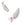 Grossiste en Charm, pendentif Plume en laiton plaqué rhodium- 21x5mm (1)