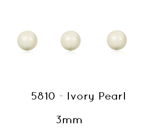 Kaufen Sie Perlen in der Schweiz 5810 Swarovski IVORY pearl 3mmx 0.5mm (40)