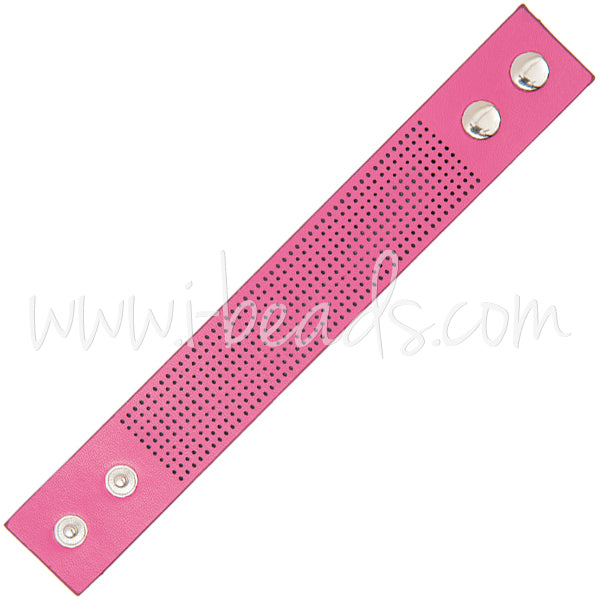 Bracelet à broder 23x3cm rose (1)