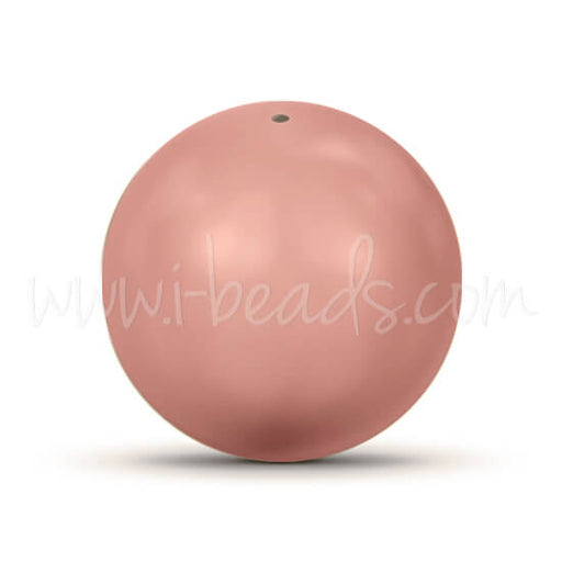 Perles Swarovski 5810 crystal pink coral pearl 6mm (20)