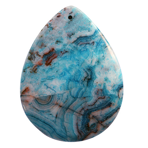 Pendentif poire crazy lace agate bleu 3.8x5cm (1)