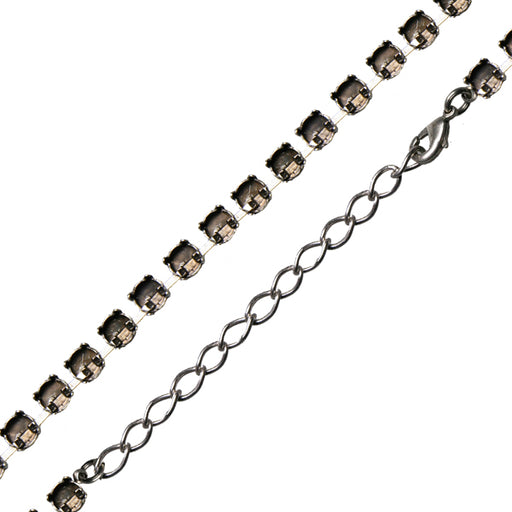 Kaufen Sie Perlen in der Schweiz Halskettenfassung für 40 Swarovski 1088 SS29 antik silber-plattiert (1)