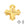 Perlengroßhändler in der Schweiz Swarovski 6867 Greek Cross Anhänger crystal metallic sunshine Gelb 14mm (1)